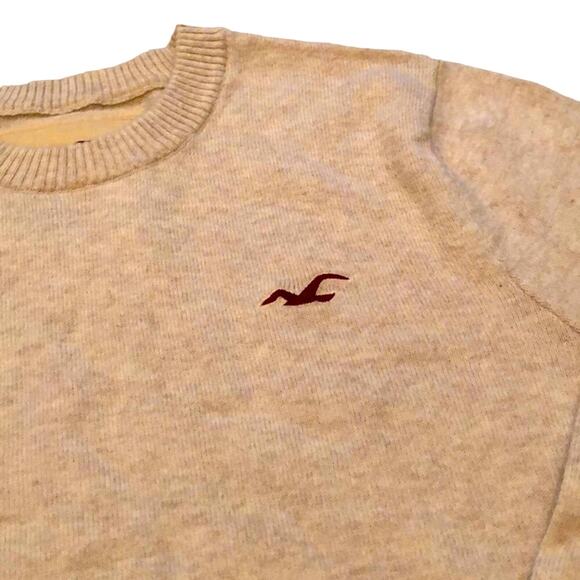 Hollister Tan Long Sleeve Sweater Size Medium - Picture 4 of 5